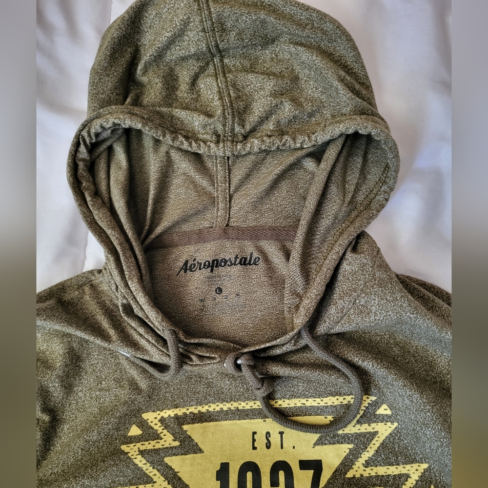 *‎ Aeropostale Hooded Long Sleeve Shirt - Picture 4 of 6